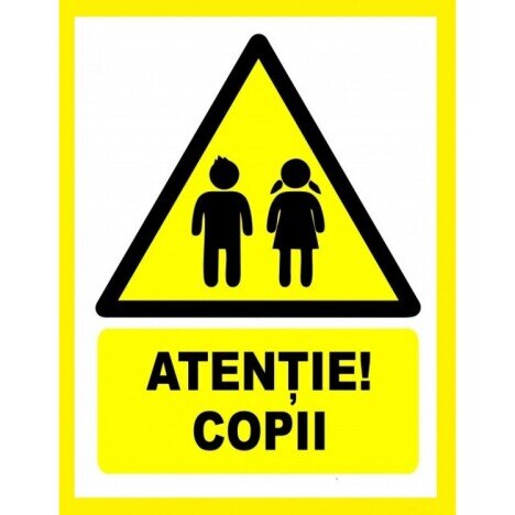 Placuta atentie copii